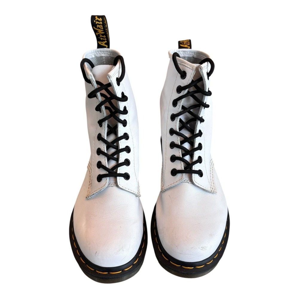 Dr. Martens White Combat Boots